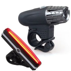 USB charging headlight taillight set (Option: C)