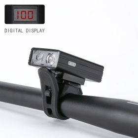 Bicycle Light High Brightness With Digital Power (Option: Digital power display)