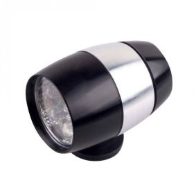 Aluminum Alloy Bicycle Front Light Tail Light (Color: Black)