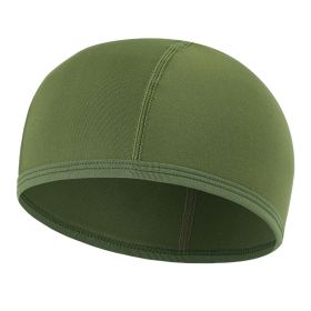 Bike liner cap outdoor motorcycle headgear (Option: Green-One size)