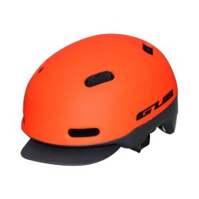 Bicycle helmet riding helmet (Option: Orange-M)