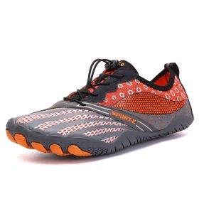 New Cross-border Five-finger Shoes Diving Fishing Couple Outdoor Wading River Upstream Shoes (Option: Orange-46)