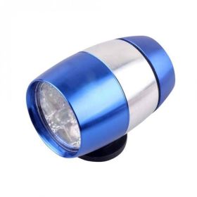 Aluminum Alloy Bicycle Front Light Tail Light (Color: Blue)