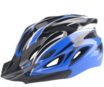 Bicycle Helmet Male Mountain Bike Road Wheel Sliding Balance Bike Breathable Riding Equipment (Option: Blue black-One size)