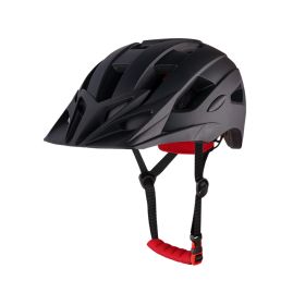 Bicycle One-piece Helmets Available For Men And Women (Option: Black-One size)