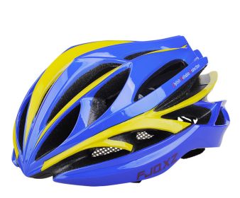 Bicycle Helmet Male Mountain Bike Road Wheel Sliding Balance Bike Breathable Riding Equipment (Option: Blue yellow-One Size)