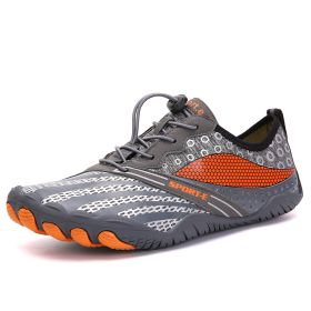 New Cross-border Five-finger Shoes Diving Fishing Couple Outdoor Wading River Upstream Shoes (Option: Grey-46)