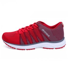 Leather Women's Sports Shoes Factory Direct Sales, Women's Hiking Shoes, Running Shoes (Option: Red-37)